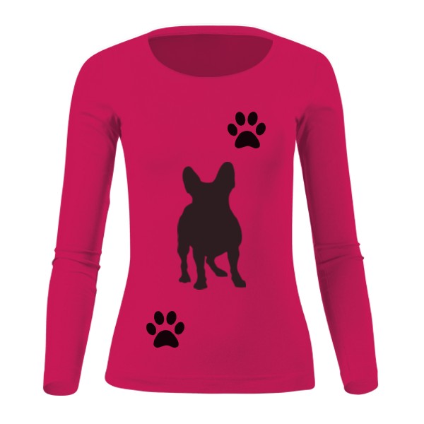 Tričko s potiskem Buldoček s tlapkami