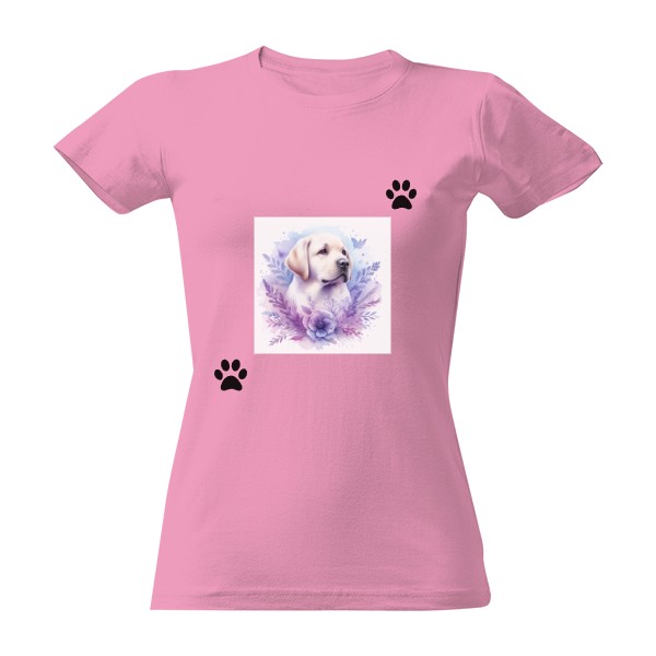 Tričko s potiskem Domov s labradorem