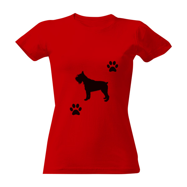 Tričko s potiskem Knírač tlapky