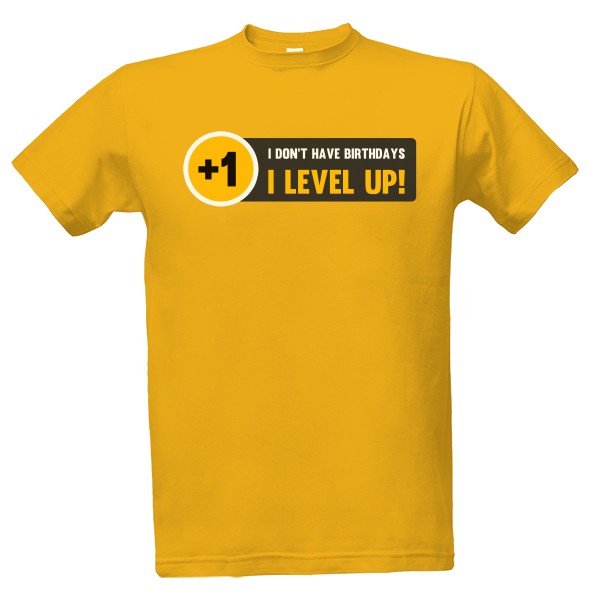 Tričko s potiskem Level up