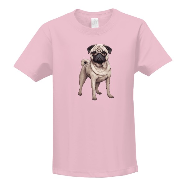 Tričko s potiskem Mops Mopslík